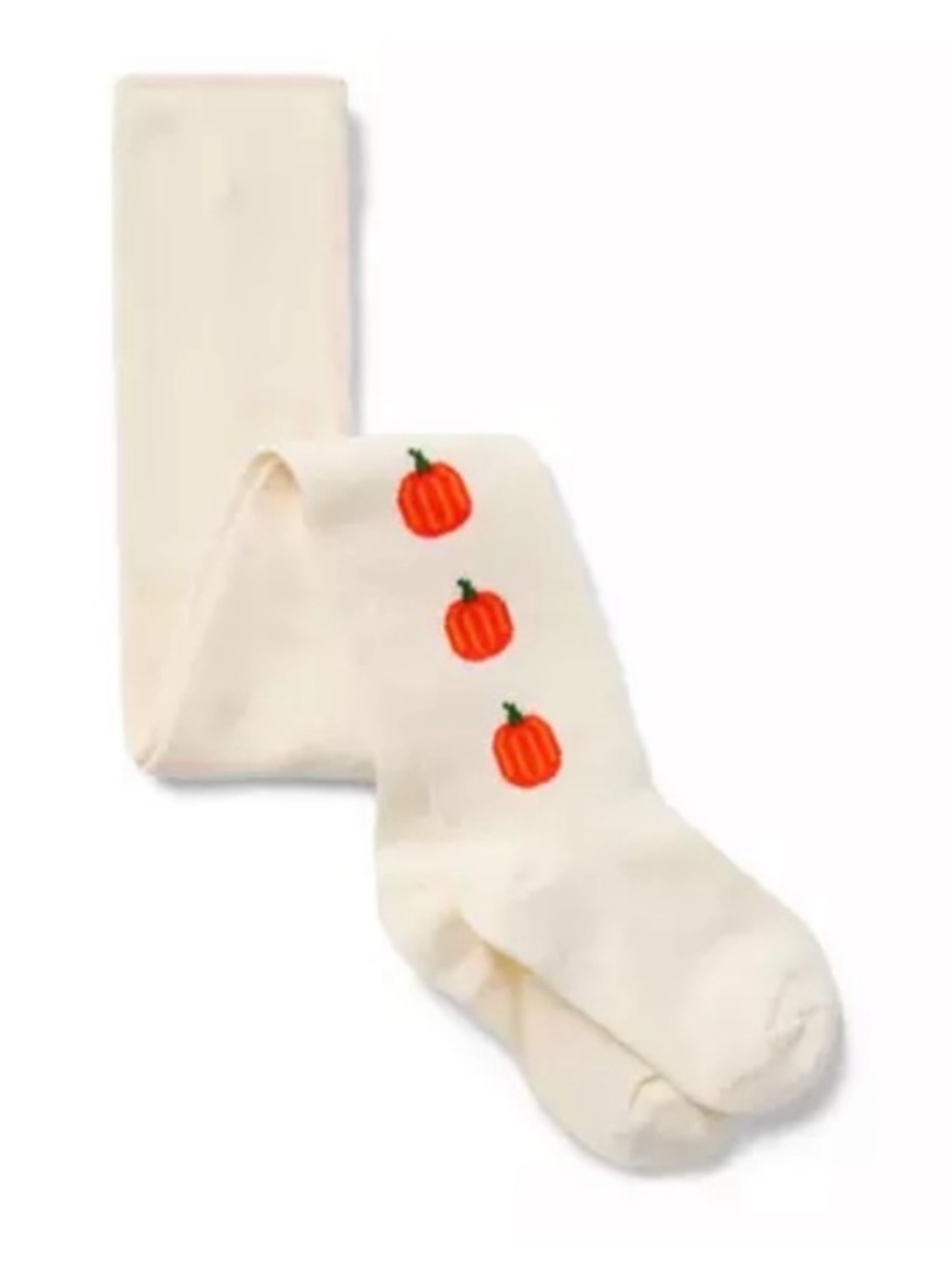 Janie and Jack Tights with Three Pumpkin Embroidery